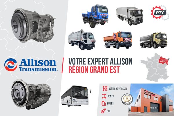 PTC, votre expert Allison Transmission dans le Grand Est : boîtes de vitesses et véhicules